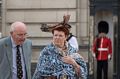 Buckingham Palace garden party guests leaving.<br />May 24, 2016 - London, UK.
