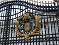 One of the many gates to Buckingham Palace.<br />May 24, 2016 - London, UK.