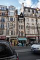 A narrow building on the Strand.<br />May 24, 2016 - London, UK.