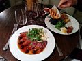 Joyce's dish at the Cte Bistro.<br />May 24, 2016 - London, UK.