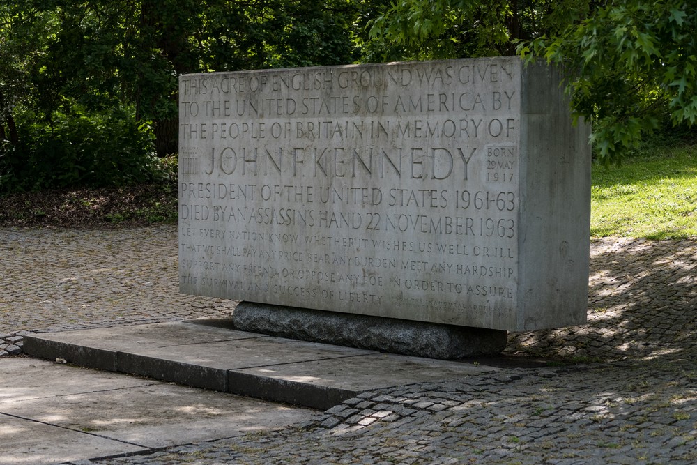 The Kennedy Memorial.<br />Runnymede Meadows.<br />May 26, 2016 - Between Old Windsor and Egham, England.