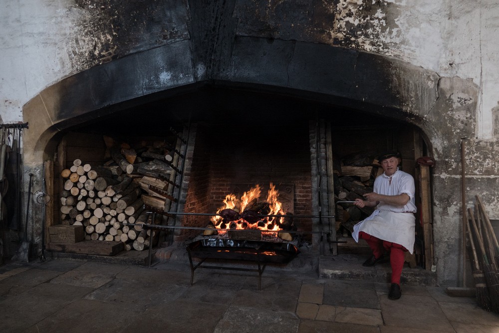 Henry VIII's Great Kitchen.<br />Hampton Court Palace.<br />May 27, 2016 - East Molesey, Surrey, UK