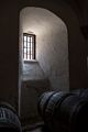 Wine cellar in Henry VIII's Kitchens.<br />Hampton Court Palace.<br />May 27, 2016 - East Molesey, Surrey, UK