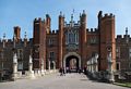 Main entrance.<br />Hampton Court Palace.<br />May 27, 2016 - East Molesey, Surrey, UK