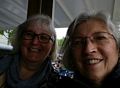 Stephanie and Joyce on boat to Greenwich.<br />May 28, 2016 - London, UK.