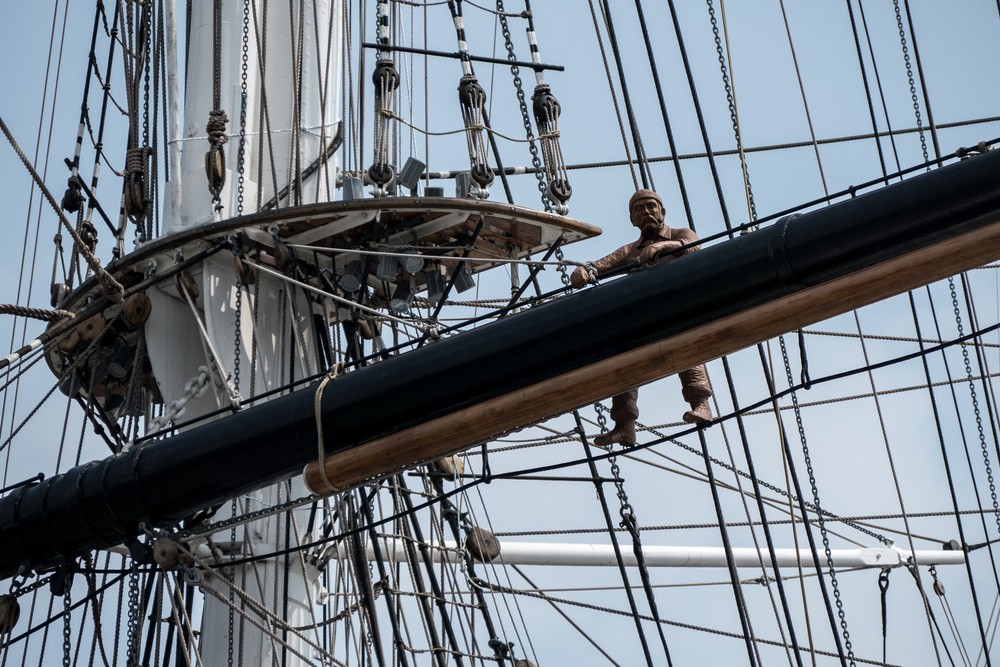 Detail of the Cutty Sark.<br />May 28, 2016 - Greenwich, UK.