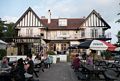 At the Weir Pub for dinner.<br />May 28, 2016 - Walton-on-Thames, Surray, UK.