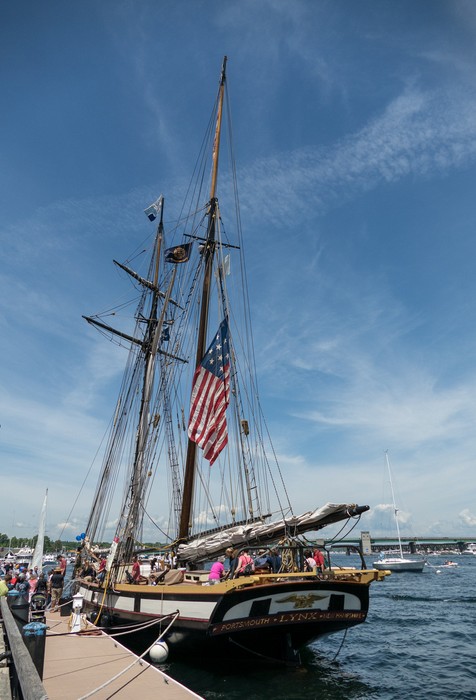 Visiting the (semi) tall ship Lynx.<br />June 4, 2016 - Newburyport, Massachusetts.