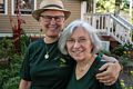 Deb and Joyce in twin t-shirts.<br />June 30, 2016 - At home in Merrimac, Massachusetts.