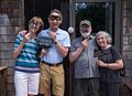 Leslie, Oscar, Egils, and Joyce.<br />Peter and Helen's 50th wedding anniversary.<br />July 2, 2016 - At Pete and Helen's in Plaistow, New Hampshire.