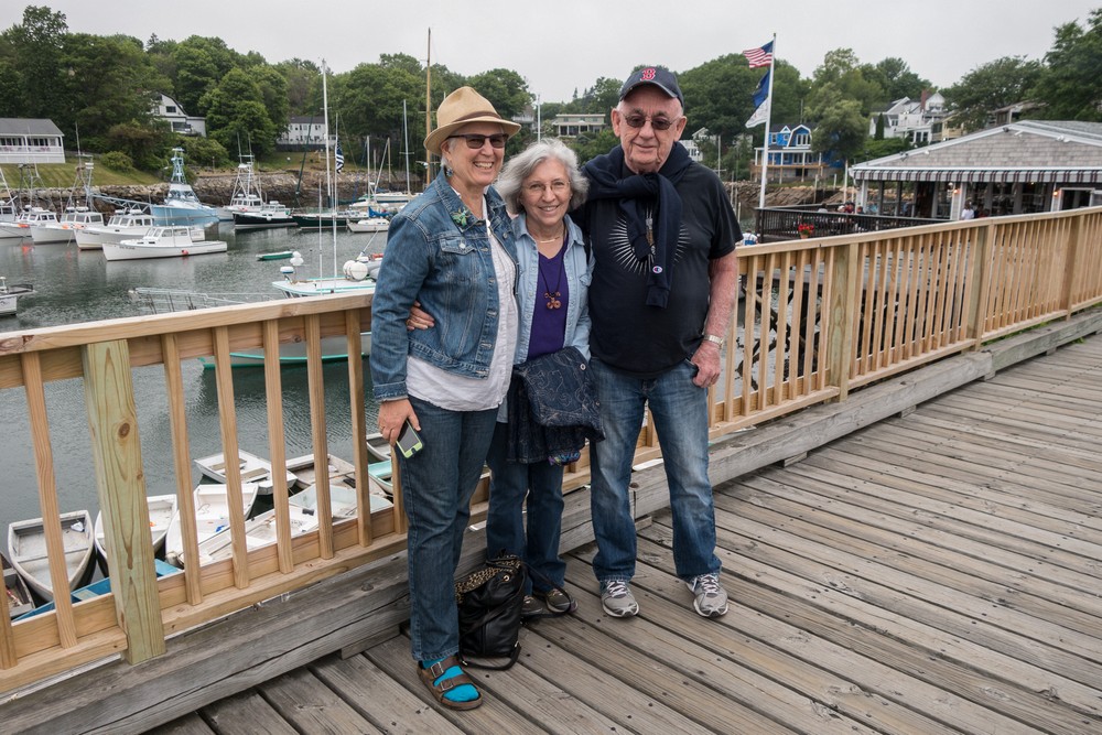 Deb, Joyce, and Ray at Perkin's Cove.<br />July 7, 2016 - Ogunquit, Maine.