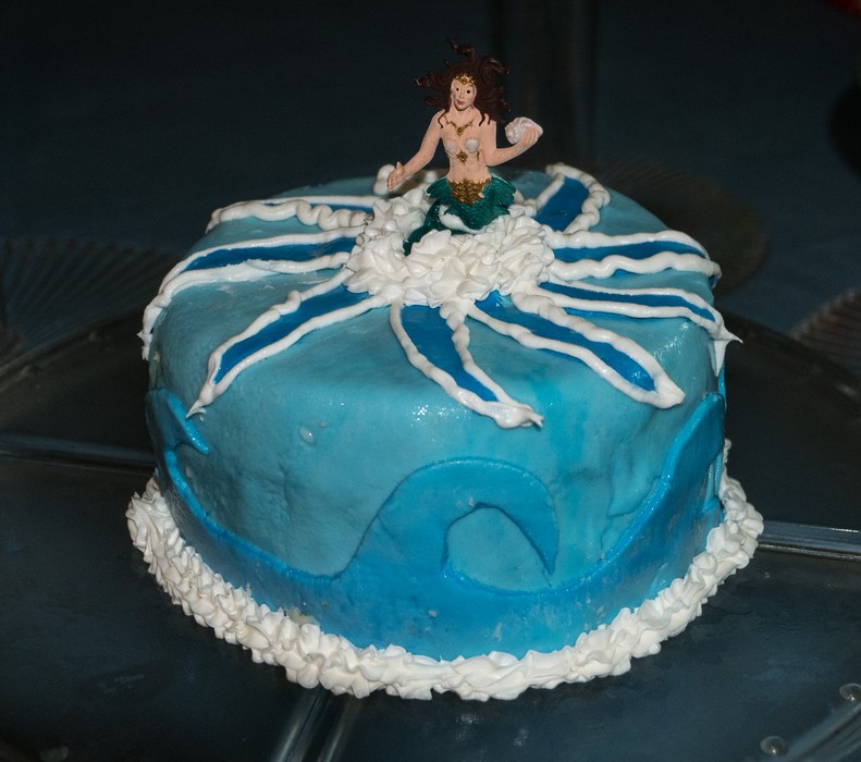 Holly's work of art.<br />Matthew's 10th birthday celebration.<br />July 16, 2016 - At Carl and Holly's in Mendon, Massachusetts.