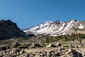 One more look at the mountain from the parking area.<br />Short hike above Panther Meadow parking area.<br />July 20, 2016 - Mount Shasta, California.