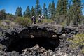 Joyce, Matthew, Miranda, Melody, and Sati atop a lava tube.<br />July 21, 2016 - Along Medicine Lake Road,  Siskiyou County, California.