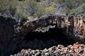 Lava tube bridge.<br />July 21, 2016 - Along Medicine Lake Road,  Siskiyou County, California.