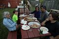 Joyce, Matthew, Melody, Sati, and Miranda having pizza.<br />July 21, 2016 - Siskiyou Brew Works, McCloud, California.