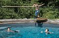 Miranda, Matthew, and Marks.<br />Partial family get-together at the pool.<br />Aug. 11, 2016 - At Carl and Holly's in Mendon, Massachusetts.