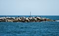 South jetty at the mouth of the Merrimack River.<br />August 21, 2016 - North end of Plum Island, Massachusetts.