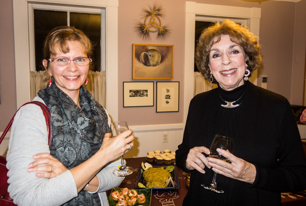 Jennifer and Susan.<br />Author/Illustrator party.<br />Oct. 16, 2016 - At home in Merrimac, Massachusetts.