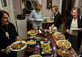 Maryann, Marianne, Teri, and Kathie at the dinner table.<br />Author/Illustrator party.<br />Oct. 16, 2016 - At home in Merrimac, Massachusetts.