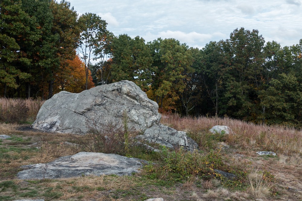 Elephant Rock.<br />Along the Blue Trail.<br />Oct. 20, 2016 - Charles W. Ward Reservation, Andover, Massachusetts.