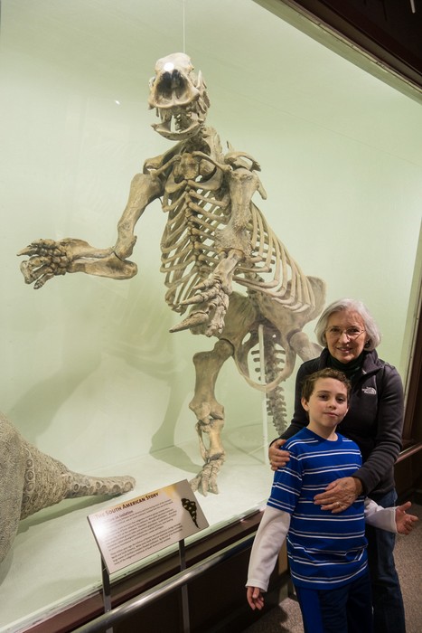 Matthew and Joyce.<br />With the grandkids at the Harvard Museum of Natural History.<br />Dec. 27, 2016 - Cambridge, Massachusetts.