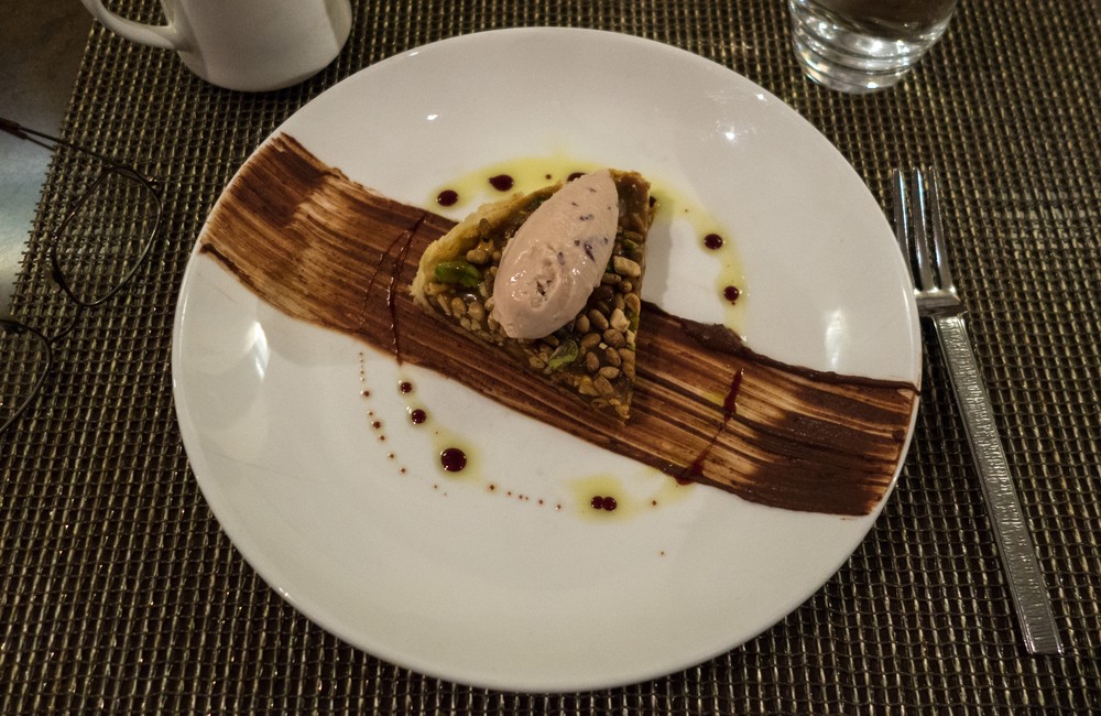 My dessert.<br />Feb. 3, 2017 - Grace Restaurant, Portland, Maine.