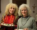 Dominique and Bonnie.<br />A gathering of friends.<br />Feb. 11, 2017 - At home in Merrimac, Massachusetts.