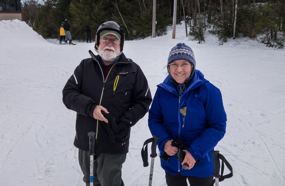Egils and Joyce.<br />Feb. 18, 2017 - Wachusett Mountain Ski Area, Massachusetts.