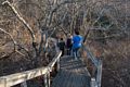 Matthew, Joyce, and Miranda on Dunes Trail at Hellcat Swamp.<br />Feb. 23, 2017 -  Parker River National Wildlife Refuge, Plum Island, Massachusetts.