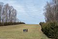 Matthew, Joyce, and Miranda on the "Grande Allee".<br />Feb. 24, 2017 - Crane Estate on Castle Hill, Iswich, Massachusetts.