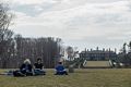 Picnic. Joyce, Miranda, and Matthew.<br />Feb. 24, 2017 - Crane Estate on Castle Hill, Iswich, Massachusetts.