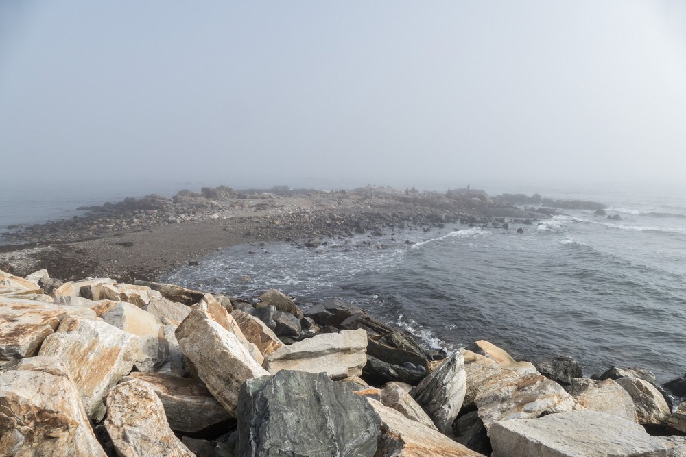Feb. 25, 2017 - Along Ocean Boulevard, Rye, New Hampshire.