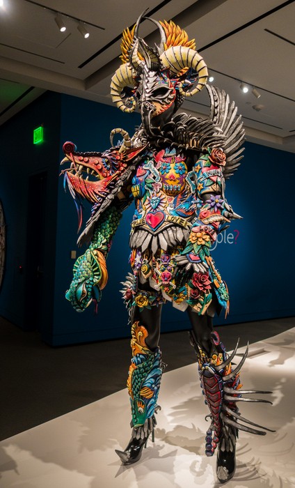 Inkling by Gillian Saundrs.<br />"What if tattoos came to life? And if they could be 3D?"<br />World of Wearable Art exhibit.<br />April 6, 2017 - At the Peabody Essex Museum, Salem, Massachusetts.