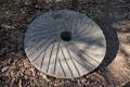 A mill stone.<br />April 23, 2017 - Mass Audubon Broadmoor Wildlife Sanctuary, Natick, Massachusetts.
