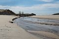 Sign of new erosion.<br />April 30, 2017 - Sandy Point State Reservation, Plum Island, Massachusetts.