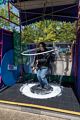 Miranda trying to envelop herself in a soap bubble.<br />May 20, 2017 - At the EcoTarium in Worcester, Massachusetts.