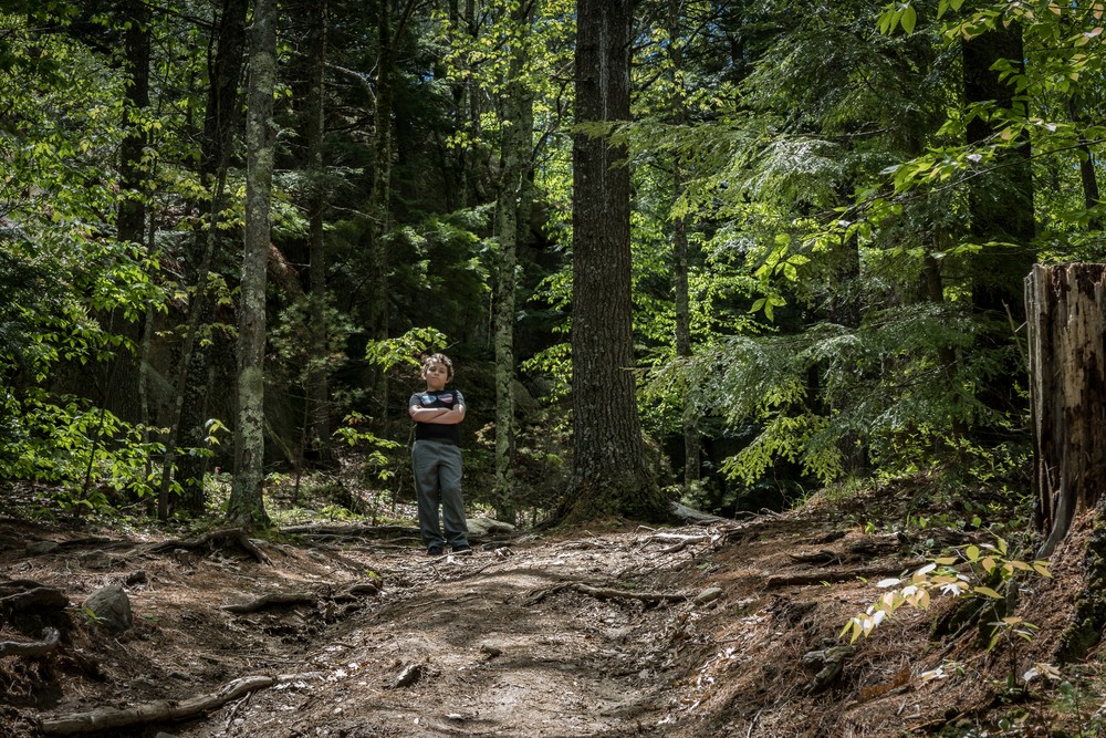 Matthew on way up to South Peak.<br />May 27, 2017 - Pawtuckaway State Park, Nottingham, New Hampshire.