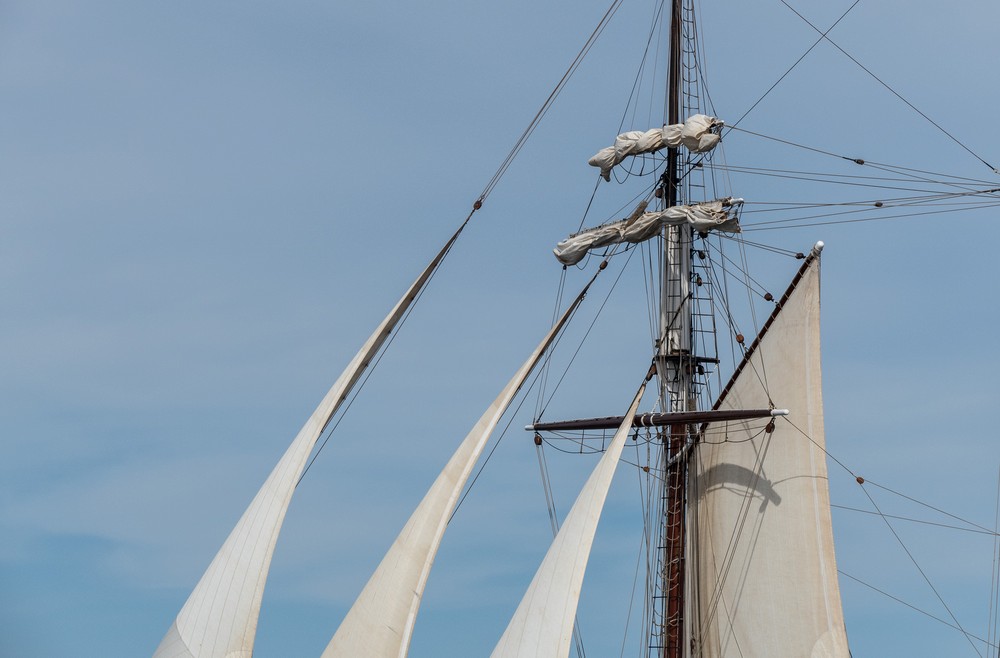 Oosterschelde, Rotterdam, Netherlands.<br />Boston Tall Ships 2017 departure.<br />June 22, 2017 - Off Gloucester, Massachusetts.