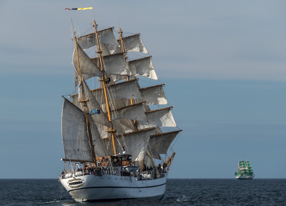 Guayas, Guayaquil, Ecuador.<br />Boston Tall Ships 2017 departure.<br />June 22, 2017 - Off Gloucester, Massachusetts.