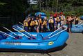 Matthew, Carl, Miranda, Holly, Henry, Joyce, and Egils.<br />CrabApple white water rafting on the Kennebeck.<br />July 9, 2017 - The Forks, Maine.