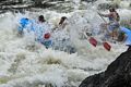 The whole crew getting wet.<br />CrabApple white water rafting on the Kennebeck.<br />July 9, 2017 - The Forks, Maine.