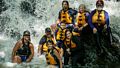 The whole boatload at the Dead Stream falls.<br />CrabApple white water rafting on the Kennebeck.<br />July 9, 2017 - The Forks, Maine.