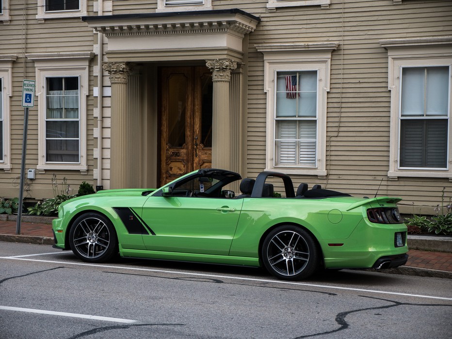 A Ford Mustang.<br />July 21, 2017 - Portsmouth, New Hampshire.