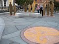 Baiba and Joyce at the African Burying Ground Memorial.<br />July 21, 2017 - Portsmouth, New Hampshire.