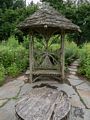 Nice bench and table.<br />July 22, 2017 - The Gardens at Elm Bank, Wellesley, Massachusetts.