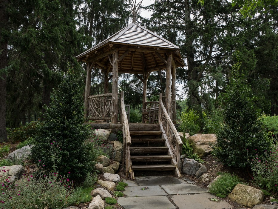 Another gazebo.<br />July 22, 2017 - The Gardens at Elm Bank, Wellesley, Massachusetts.