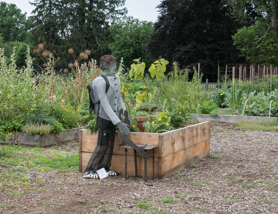 Judith Morton: Join Me?<br />in the Vegetable Garden.<br />July 22, 2017 - The Gardens at Elm Bank, Wellesley, Massachusetts.