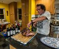 Paul and his delicious ham.<br />July 29, 2017 - At Paul and Norma's in Tewksbury, Massachusetts.