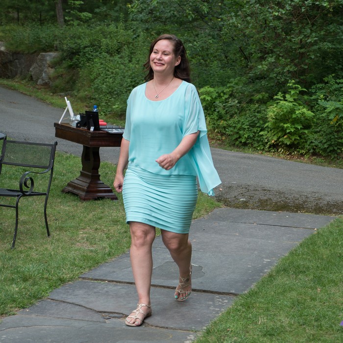 Mother of the bride, Sheila.<br />Jordan and Nick's wedding.<br />July 23, 2017 - Manchester by the Sea, Massachusetts.
